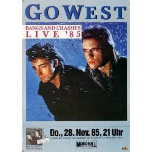  Go West   Bangs and Crashes 1985   CONCERT   POSTER from 