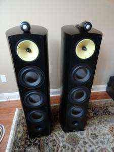   Floorstanding Speaker Pair Black NICE Home Theater Stereo Audio  