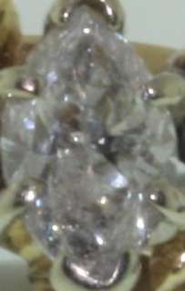 14K Yellow gold .99ct diamond SI2 E engagement ring IGI certified wrap 
