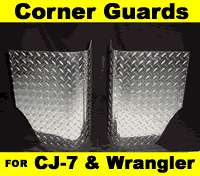 JEEP CJ7 YJ BODY ARMOR CORNER GUARD W/FREE ENTRY GUARDS  