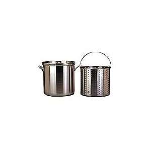 80 Quart Country Cooker Boiling Pot w/ Strainer Basket  