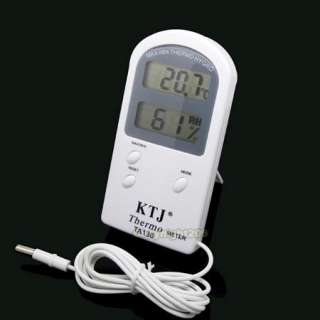 LCD 2 IN 1 Digital Thermometer Hygrometer Sensor Probe  