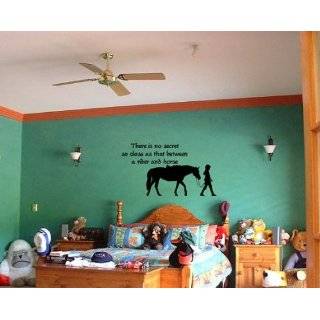 Horse decal Horse and rider sticker 38 X 21 inch horse quote wall 