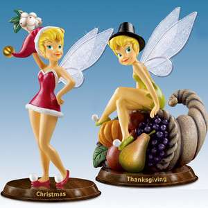 Tinkerbell Fairy Figurine Disney  Thanksgiving / Christmas Pixie 
