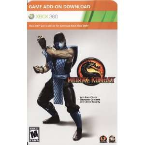  XBOX 360 Mortal Kombat Sub Zero Classic Costume & Fatality 