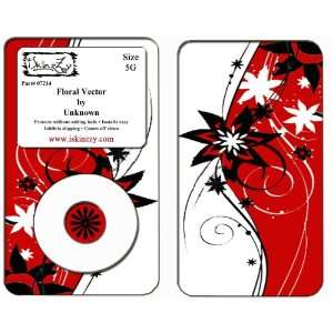  Floral Vector Ipod Classic 5G Skin Cover 