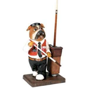  Bulldog Character Pool Cue Rack