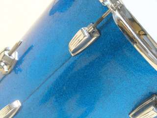 Vintage Ludwig 1965 1966 Drum Set sparkle blue Bass Drum Floor Tom 