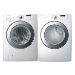 NEW Samsung Neat White Washer and Electric Dryer WF231ANW DV231AEW 