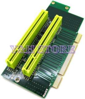 Dual Slot 90 Angel PCI Riser Extender Expansion Card  