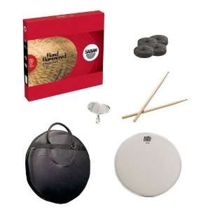   Cymbal Bag, Snare Head, Drumsticks, Drum Key, and Cymbal Felts