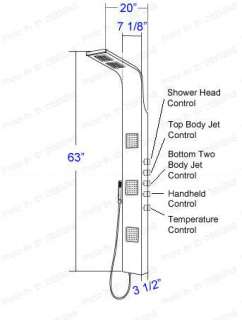   DOUBLE RAINFALL SHOWER HEAD JETS, 3 BODY SPRAY JETS AND A HANDHELD
