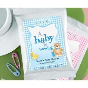    Personalized Baby Shower Coffee   White Packs