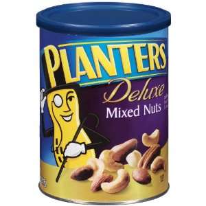 Planters Deluxe Mixed Nuts, 18.25 Ounce  Grocery & Gourmet 