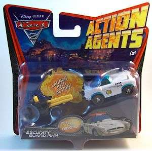 Disney Pixar Cars 2 Action Agents Security Guard Finn Die Cast Vehicle 