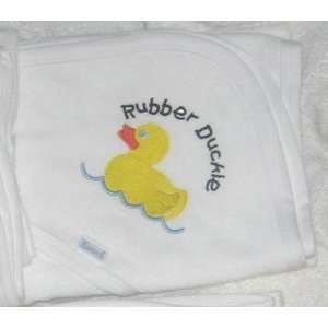  Baby Cakes Baby Burpcloths  Rubber Ducky Design Baby