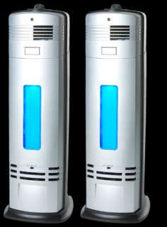 TWO SILVER IONIC FRESH BREEZE AIR PURIFIER UV CLEANER  