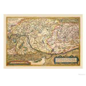   Europe Giclee Poster Print by Abraham Ortelius, 24x18