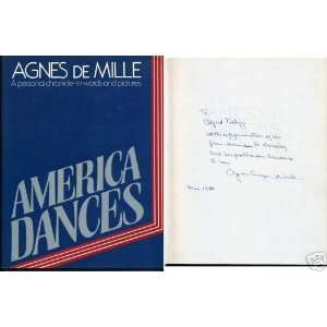  Agnes De Mille America Dances Ballet Signed Autogr Book 