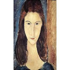  Amedeo Modigliani   Jeanne Hebuterne Canvas