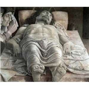  Dead Christ by Andrea Mantegna. Size 30.00 X 25.50 Art 