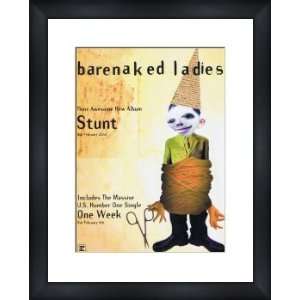  BARENAKED LADIES Stunt   Custom Framed Original Ad 