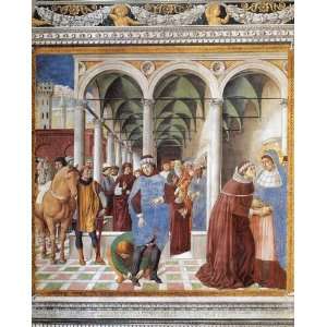   Benozzo Gozzoli   24 x 30 inches   Arrival of St Au