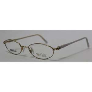 Bob Mackie Ophthalmic Eyewear Metal Oval 125 Gold Mist