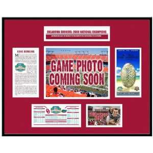  Oklahoma Sooners 2008 BCS Champions Ticket Frame Jr 