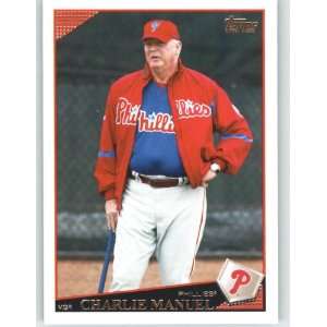  2009 Topps #496 Charlie Manuel MG   Philadelphia Phillies 