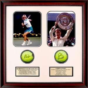  Martina Navratilova & Chris Evert Autographed Tennis Ball 
