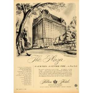  1952 Ad Plaza Hilton Hotels Conrad N. Daniel Lewis 