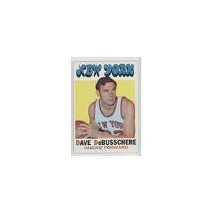  1971 72 Topps #107   Dave DeBusschere Sports Collectibles