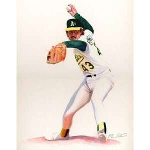 Dennis Eckersley Oakland Athletics Small Giclee