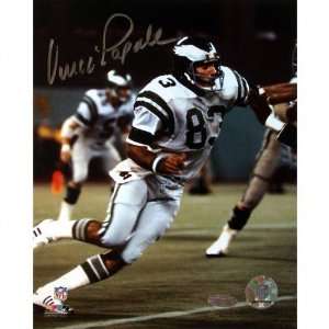  Vince Papale Philadelphia Eagles   Blocking   Autographed 