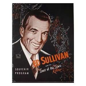 Ed Sullivan & His Toast Of The Town Revue Souvenir Program 1950`s