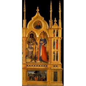 FRAMED oil paintings   Fra Angelico   24 x 50 inches   Tríptico de 