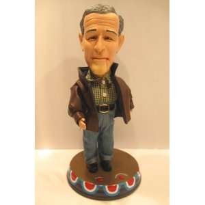 George W. Bush Collectors Edition Animated Figure Leather Jacket 