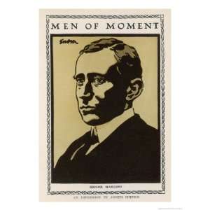 Guglielmo Marconi Italian Inventor in 1907 Giclee Poster Print by 