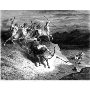  6 x 4 Greetings Card Gustave Dore Dante Chiron