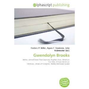  Gwendolyn Brooks (9786132852694) Books