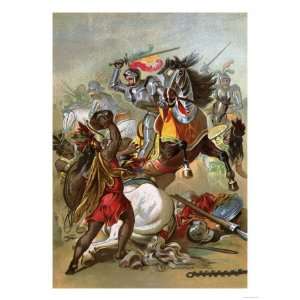 Hernando Cortes Loses Two Horses in Battle with Tlaxcalan Natives in 