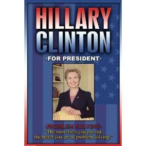 Hillary Clinton For President 12x18 Giclee on canvas