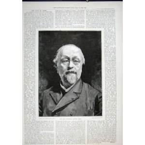  Portrait Hippolyte Adolphe Taine Old Print 1893