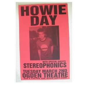 Howie Day Handbill with Stereophonic Poster