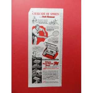 com Gillette Super Speed Razor ,1950 print advertisement (Jack Kramer 