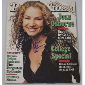 Joan Osborne   Hand Signed Autographed Rs Magazine 03/96