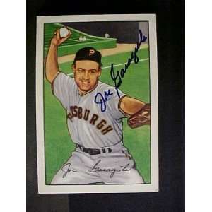 Joe Garagiola Pittsburgh Pirates #27 1952 Bowman Reprint Signed 