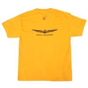  Joe Rocket Gold Wing Short Sleeve T  Shirt   Small/Gold 