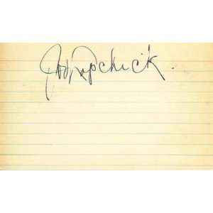  Joe Lapchick Hand Signed Index Card ~psa Dna Coa~hof 
